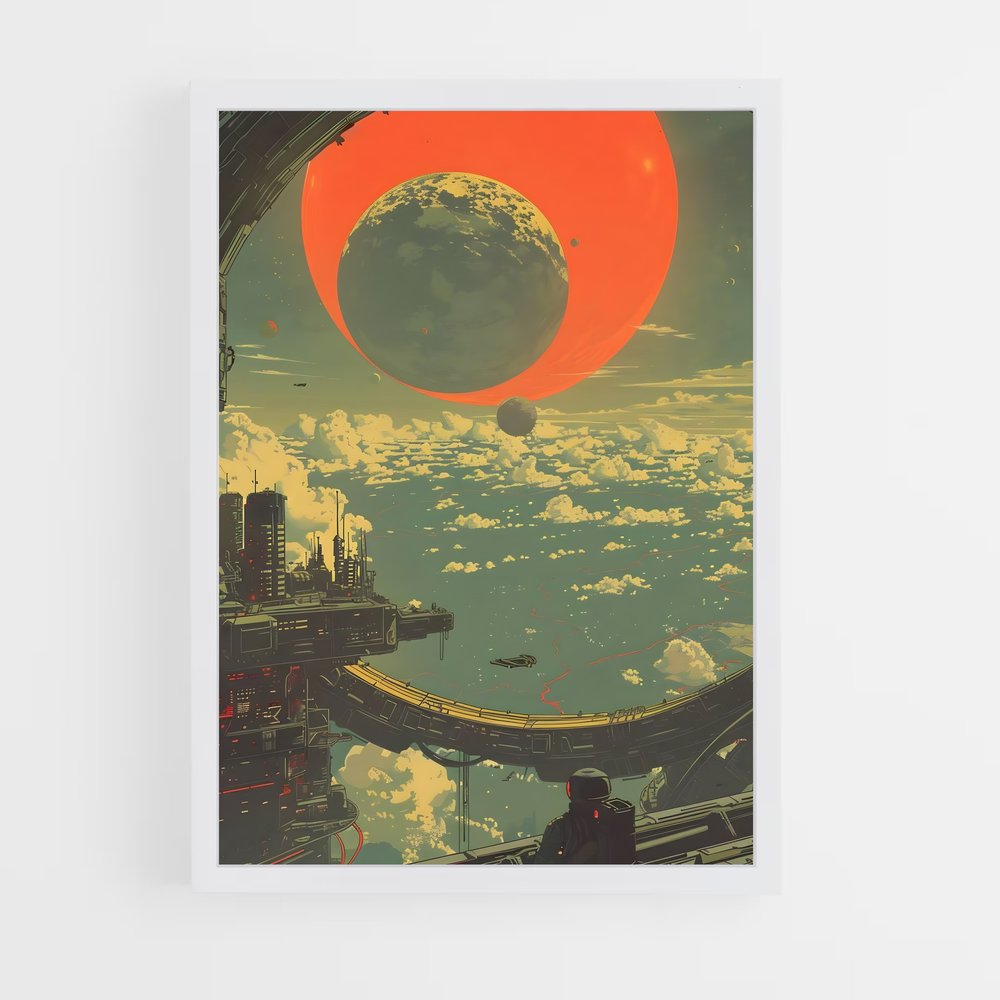 Poster Digital espace artistique captivant – affiche Art spatial (vue 3)
